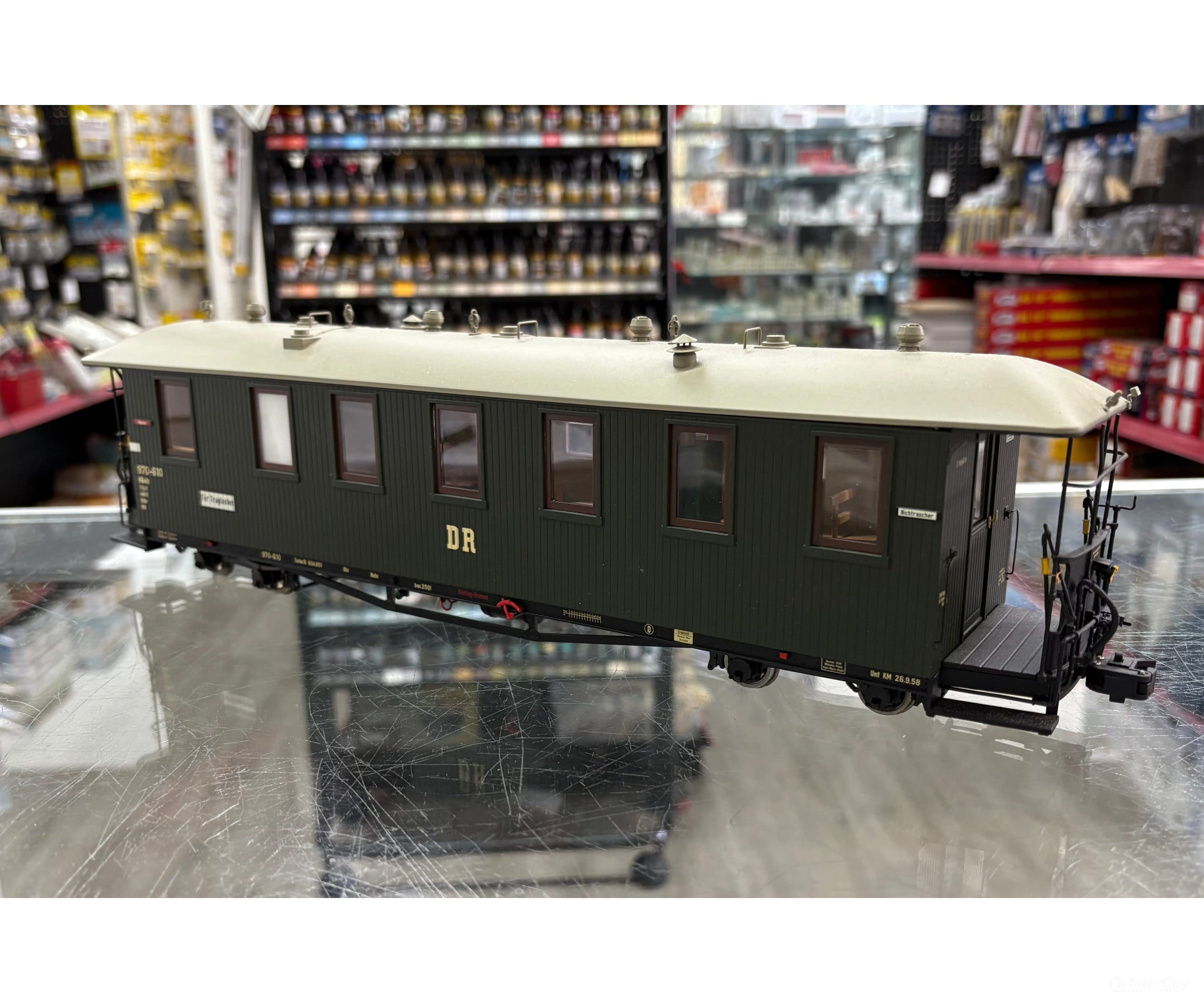 Hubner 20061 1-Gauge Narrow Gauge 1e Passenger Coach Kb4Tr DR - European Passenger Cars
