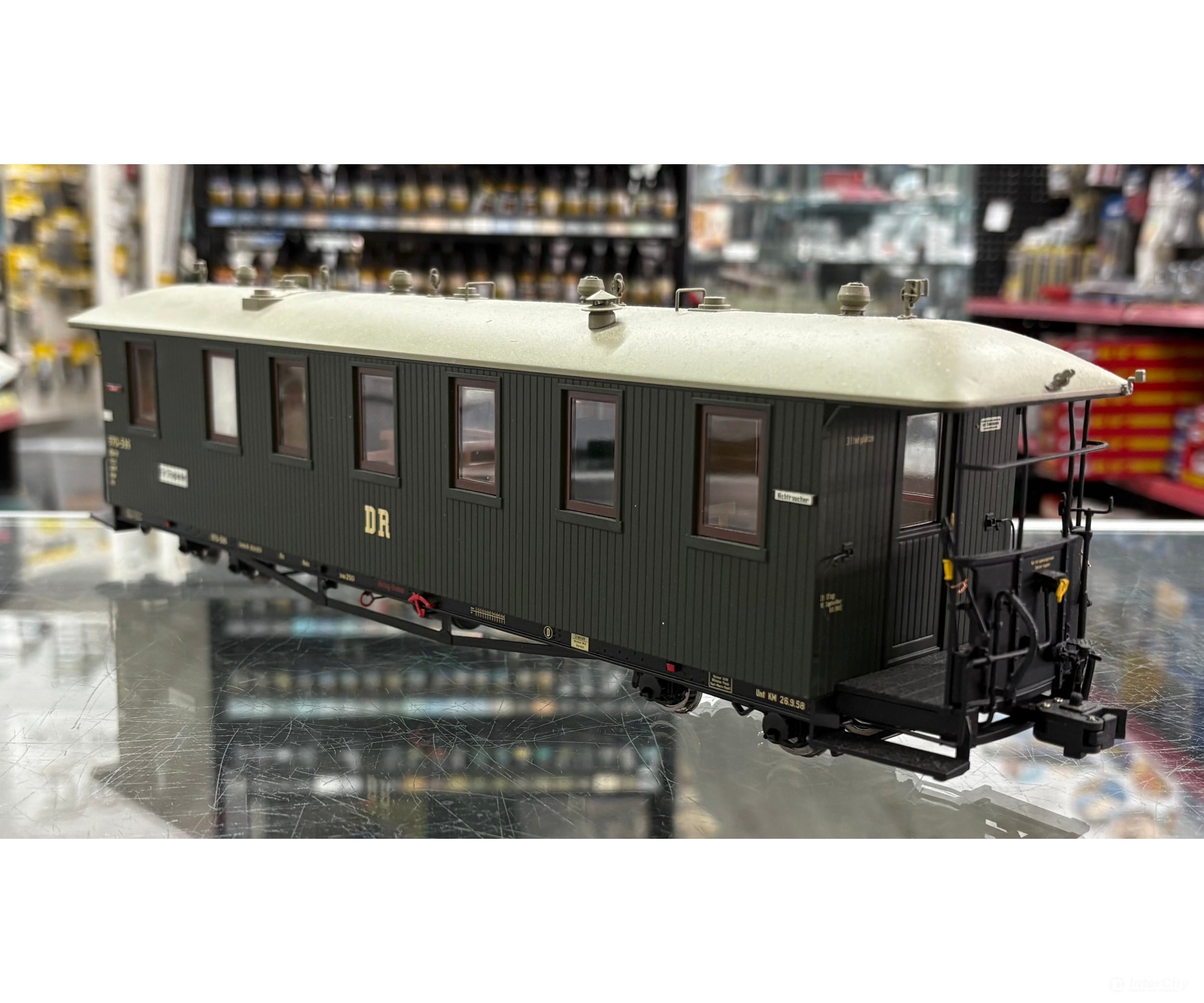 Hubner 20062 1-Gauge Narrow Gauge 1e Passenger Coach Kb4Tr DR - European Passenger Cars