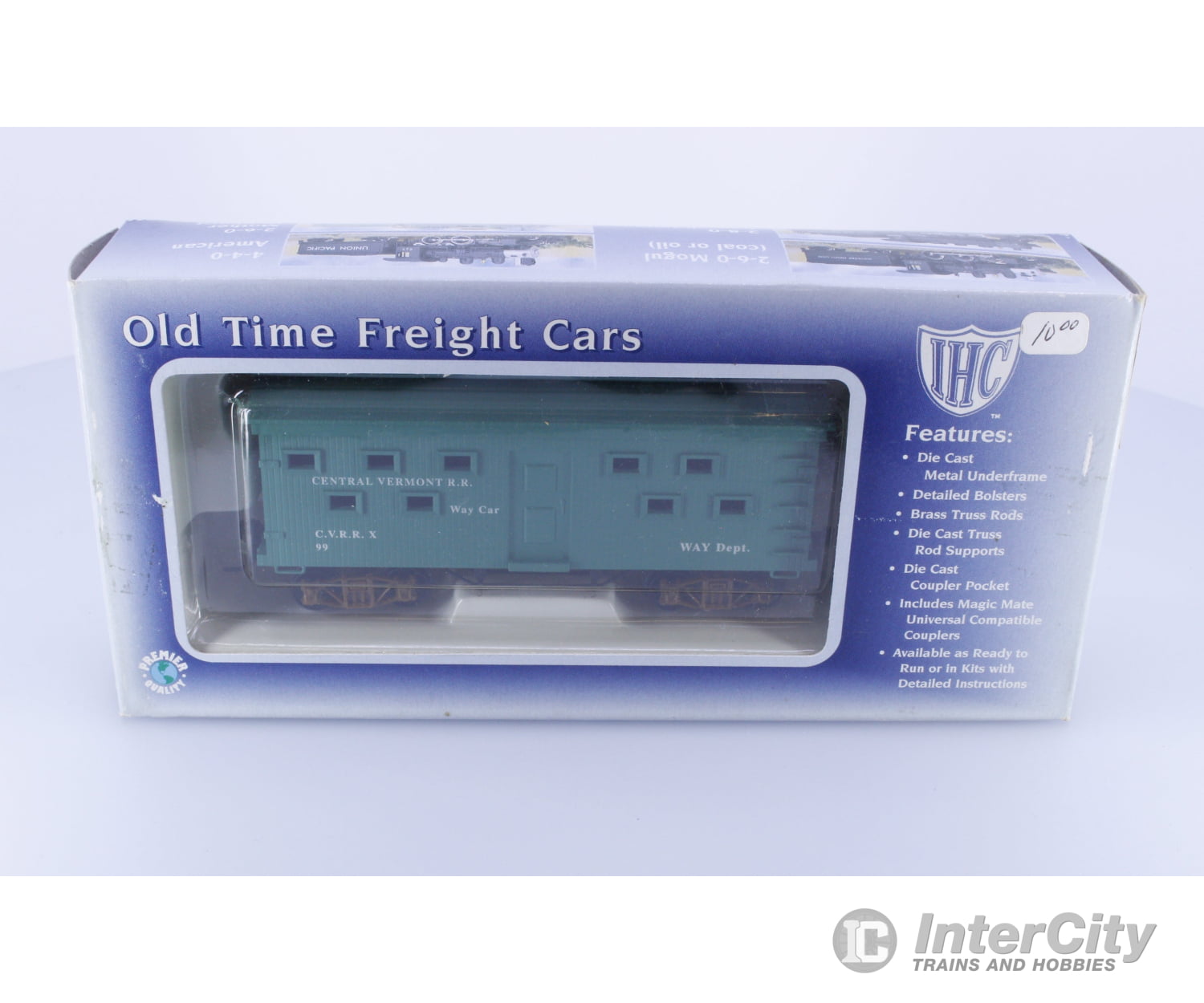 IHC 58183 HO Way Car Vermont Railway (VTR) 99 Freight Cars