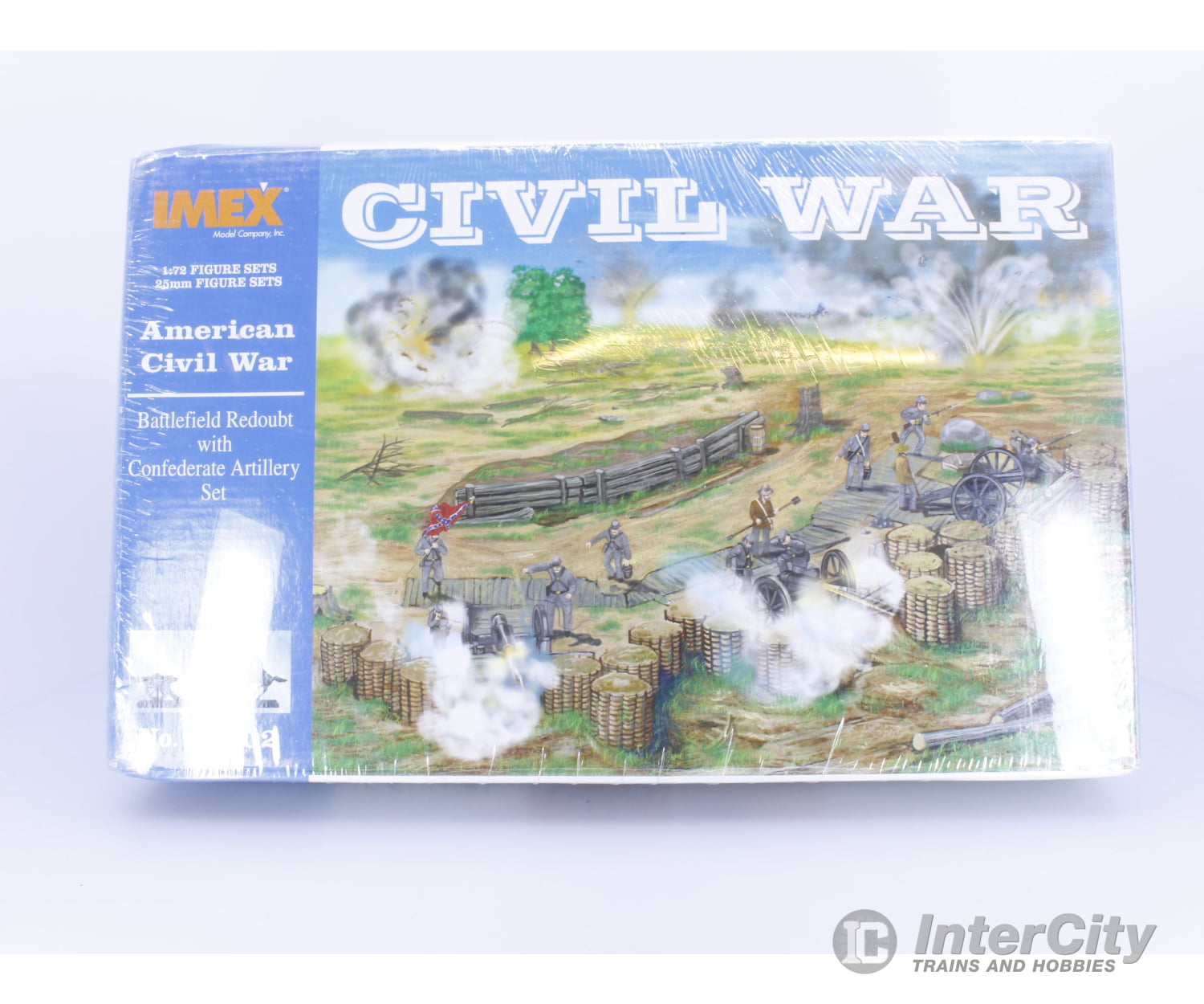 IMEX 72102 OO American Civil War Battlefield Redoubt with Confederate Artillery Set #2 Figures