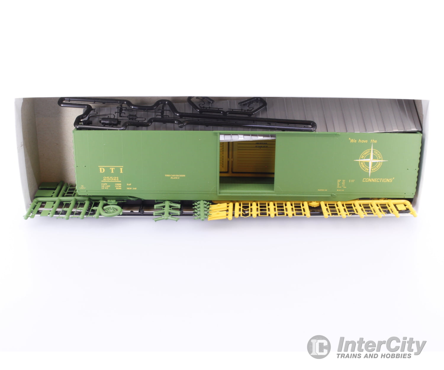 InterMountain 41912-05 HO 60’ PS-1 Boxcar Kit Detroit Toledo and Ironton (DTI) 25521 Freight Cars