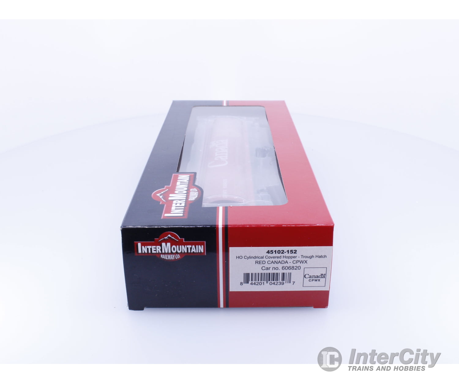 InterMountain 45102-152 HO Cylindrical Covered Hopper Red Canada Canadian Wheat Board (CNWX) 606820 Freight Cars