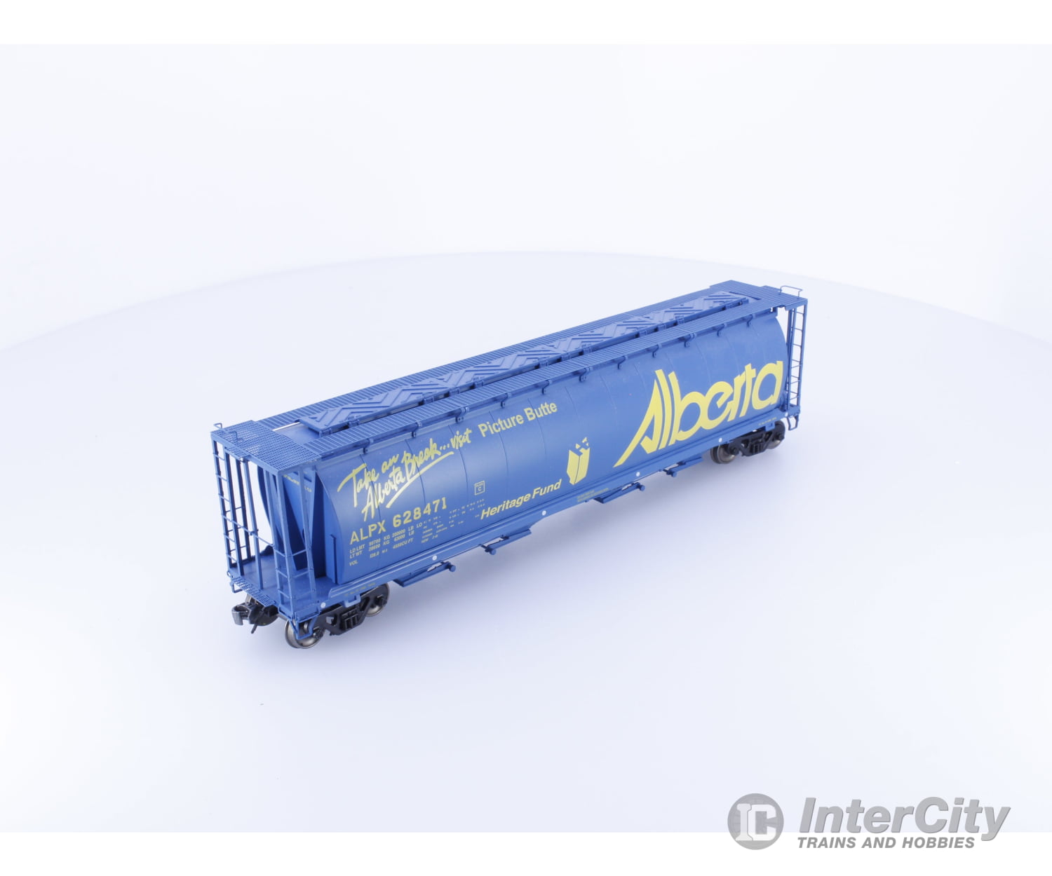 InterMountain 45118-66 HO Cylindrical Covered Hopper Alberta Take a Break Alberta (ALNX) 628471 Freight Cars