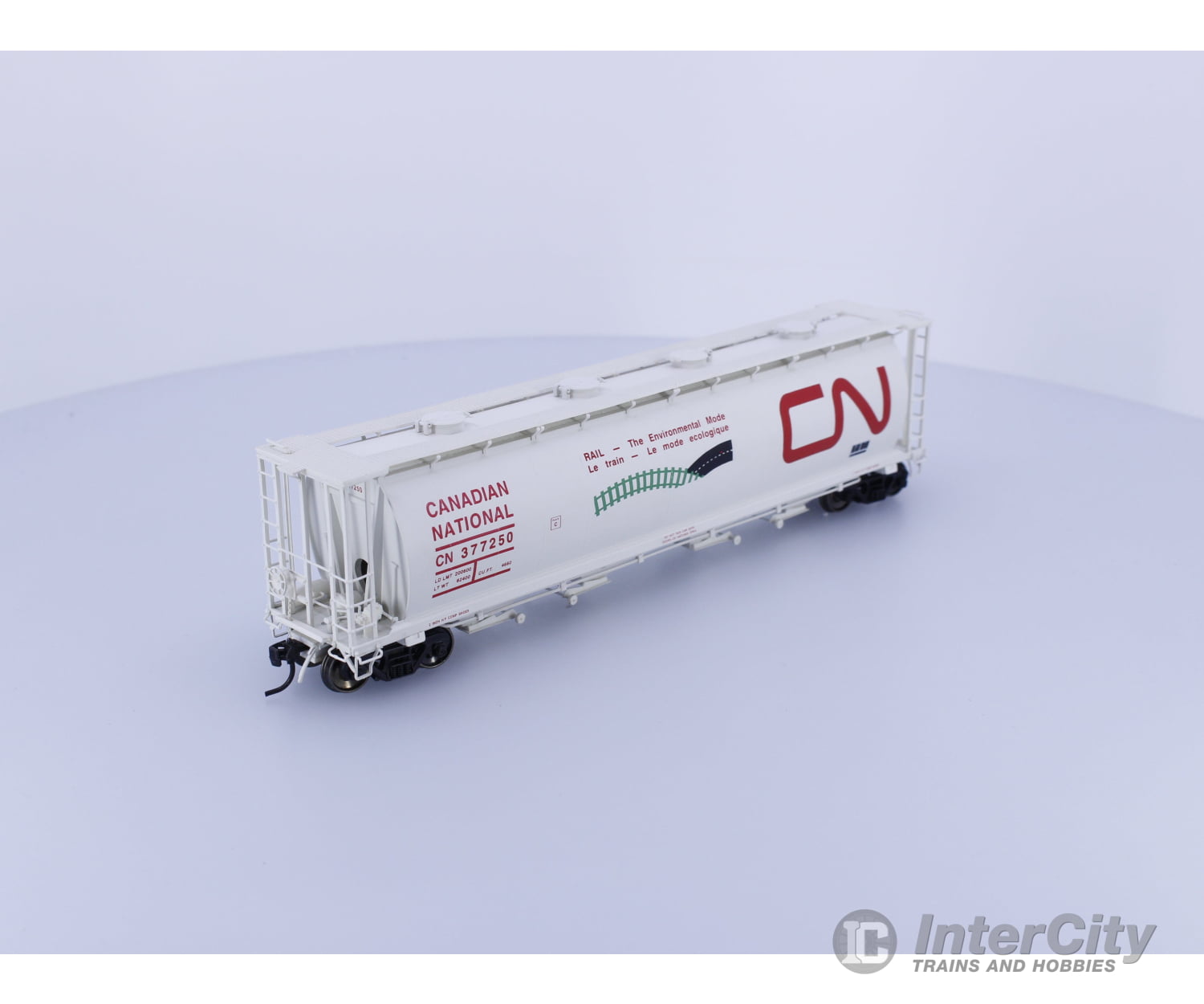 InterMountain 45202-02 HO Cylindrical Covered Hopper Environmental Mode Canadian National (CN) 377250 Freight Cars