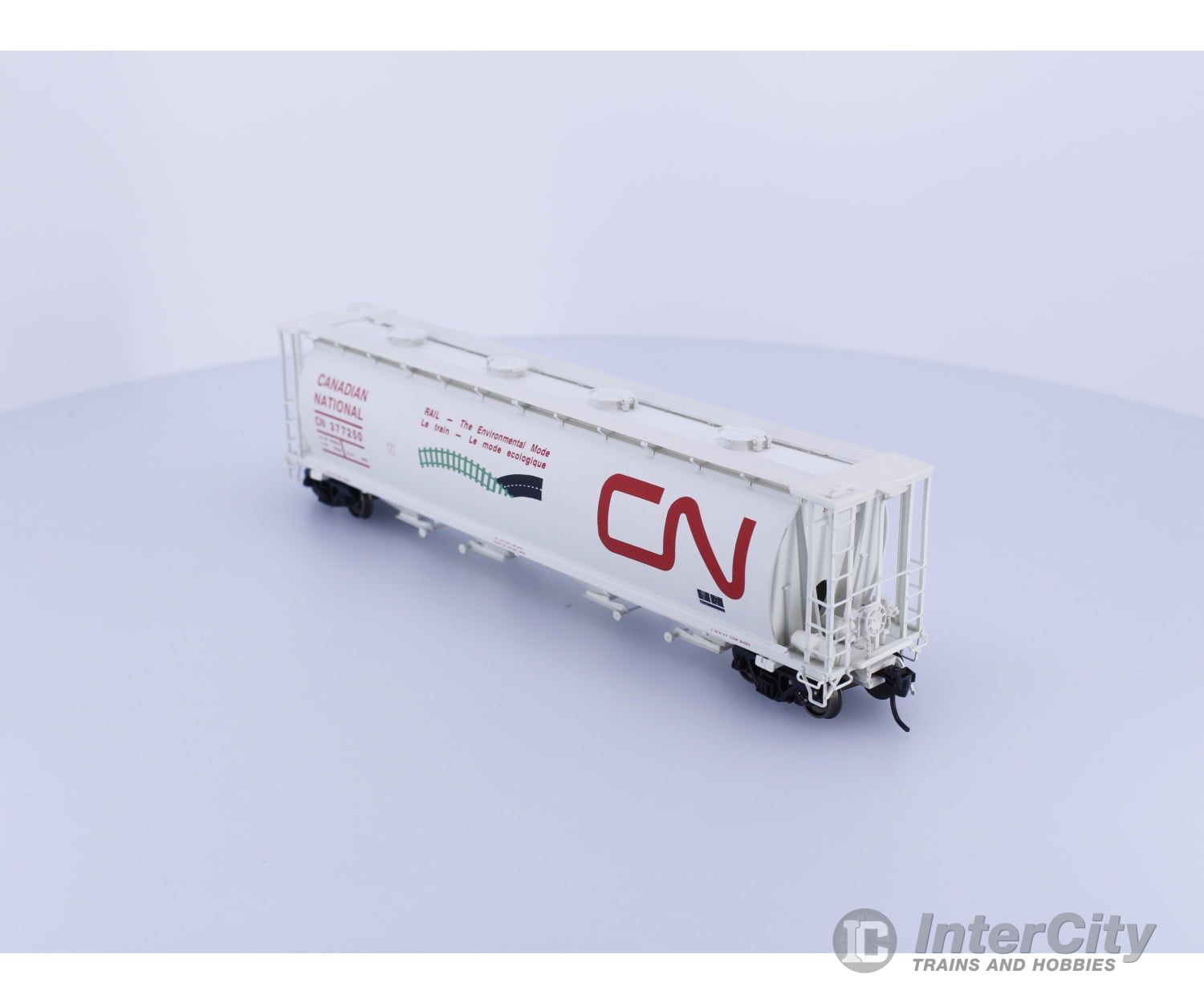 InterMountain 45202-02 HO Cylindrical Covered Hopper Environmental Mode Canadian National (CN) 377250 Freight Cars