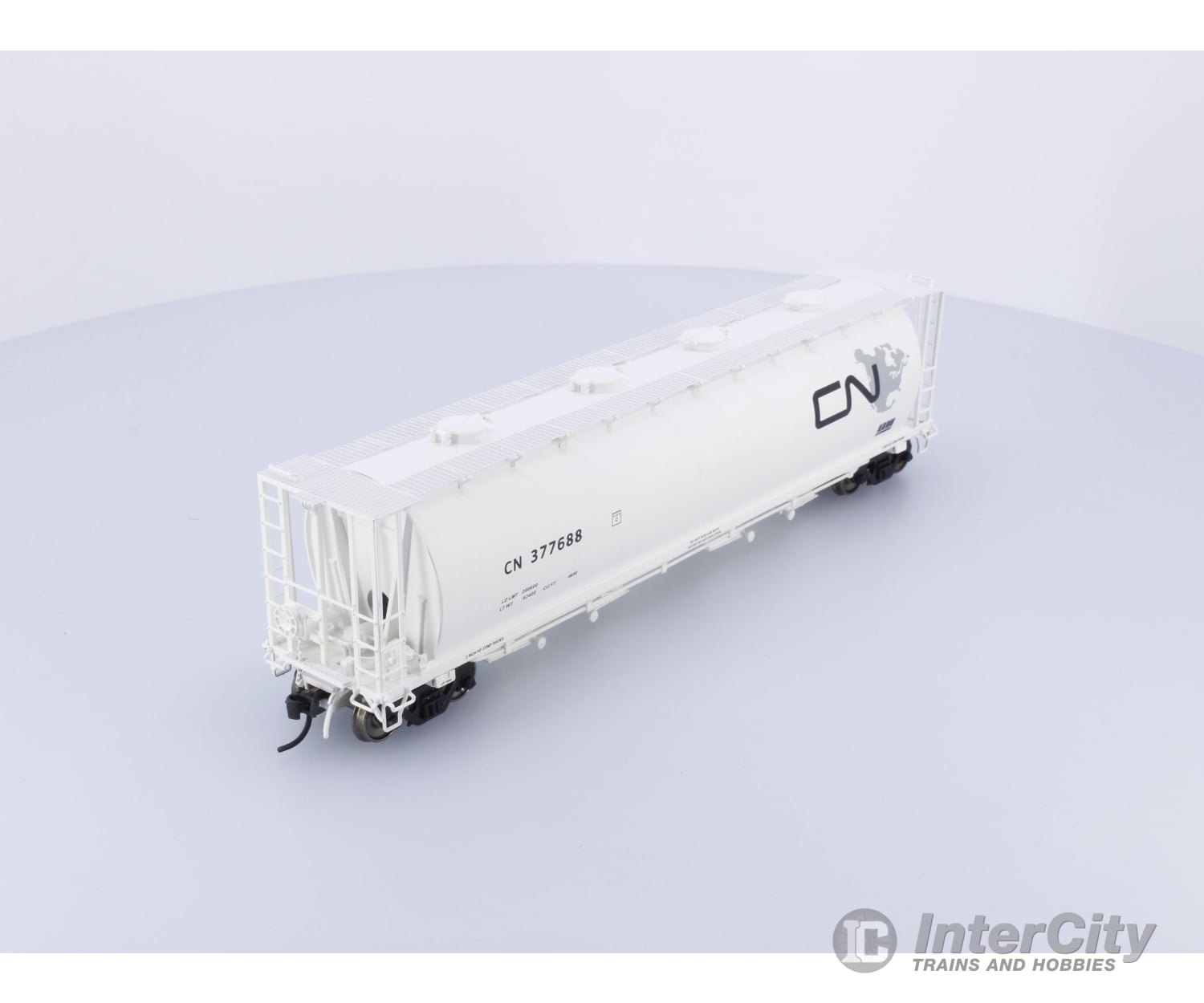 InterMountain 45213-16 HO Cylindrical Covered Hopper Canadian National (CN) 377688 Freight Cars