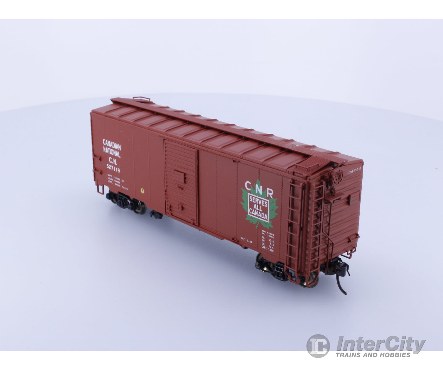 InterMountain 46801-18 HO AAR 40’ Steel Box Car Canadian National (CN) 527119 Freight Cars