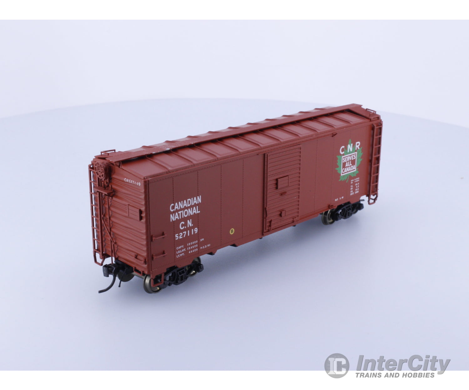 InterMountain 46801-18 HO AAR 40’ Steel Box Car Canadian National (CN) 527119 Freight Cars