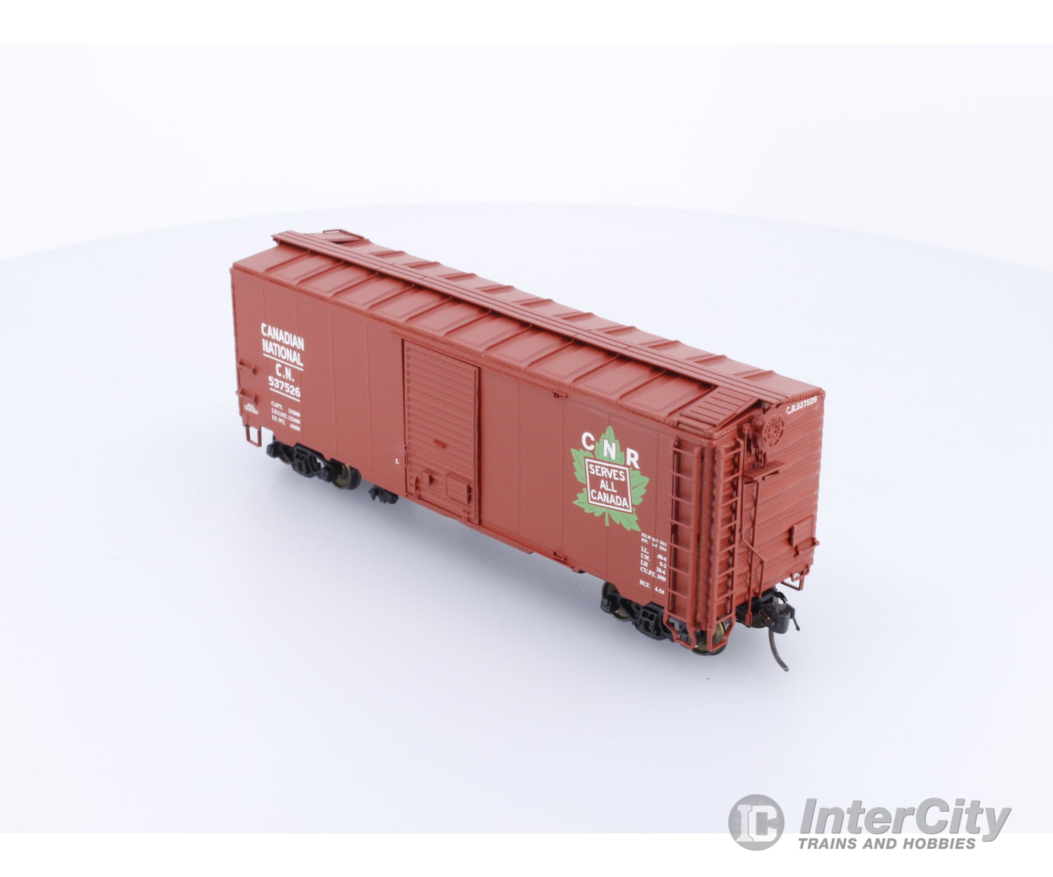 InterMountain 46806-06 HO Modified AAR 40’ Boxcar Canadian National (CN) 537526 Freight Cars