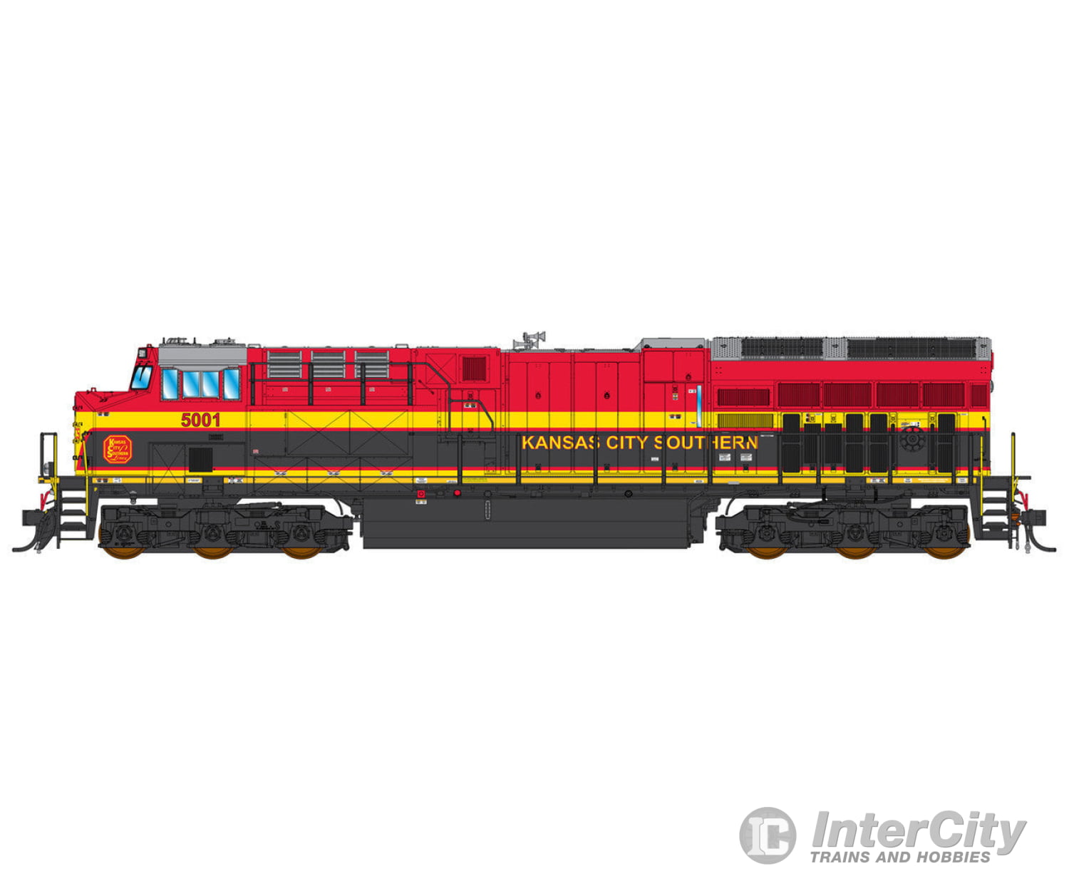 Intermountain 497107S-01 Ho Tier 4 Locomotive W/Sound - Kansas City Southern Kcs Dcc & Sound Road