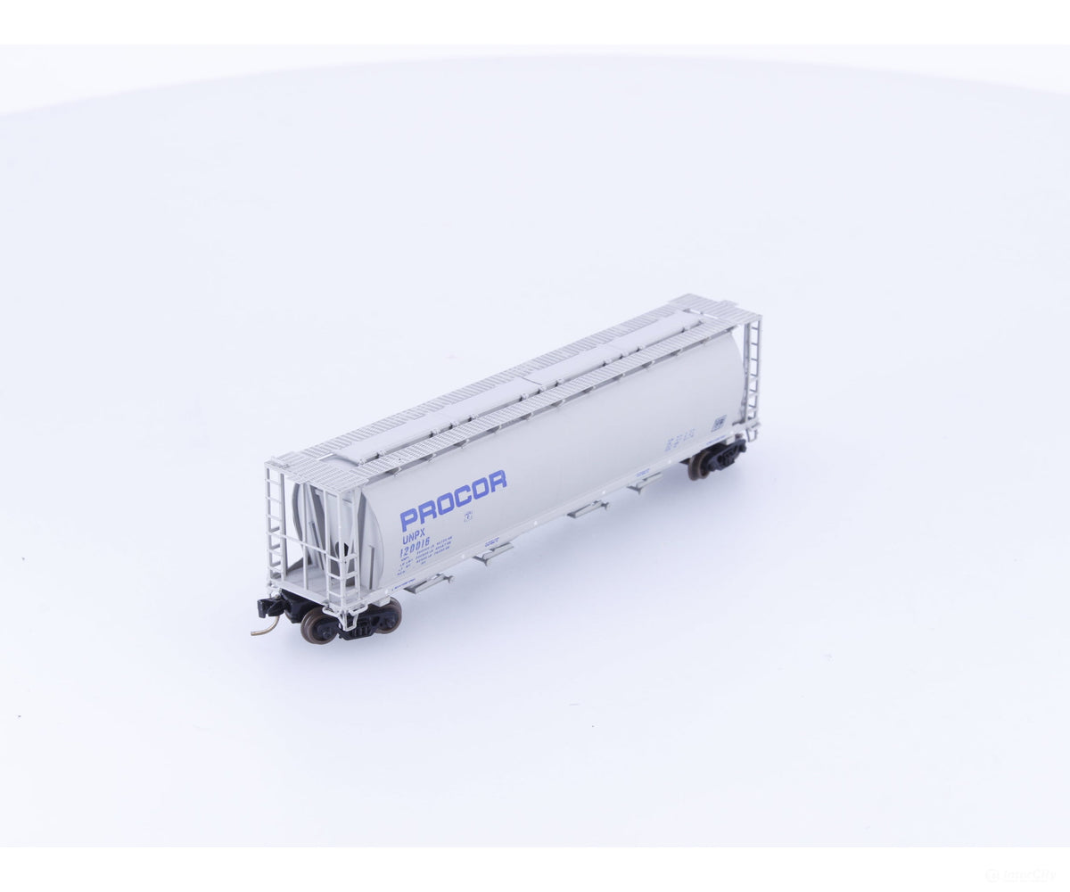 InterMountain 65114-01 N 4 Bay Cylindrical Covered Hopper Procor (UNPX) 120016 - Freight Cars
