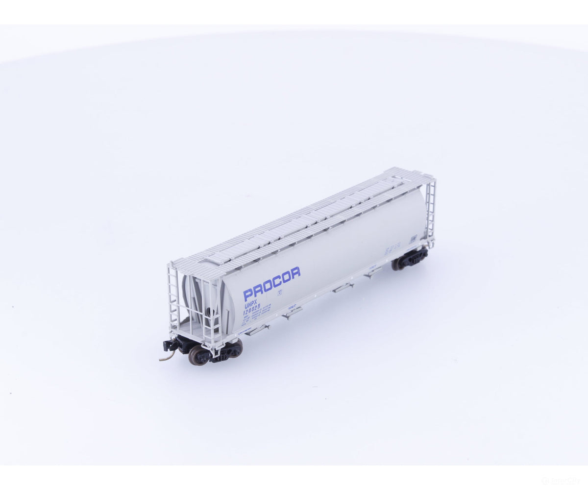 InterMountain 65114-02 N 4 Bay Cylindrical Covered Hopper Procor (UNPX) 120025 - Freight Cars