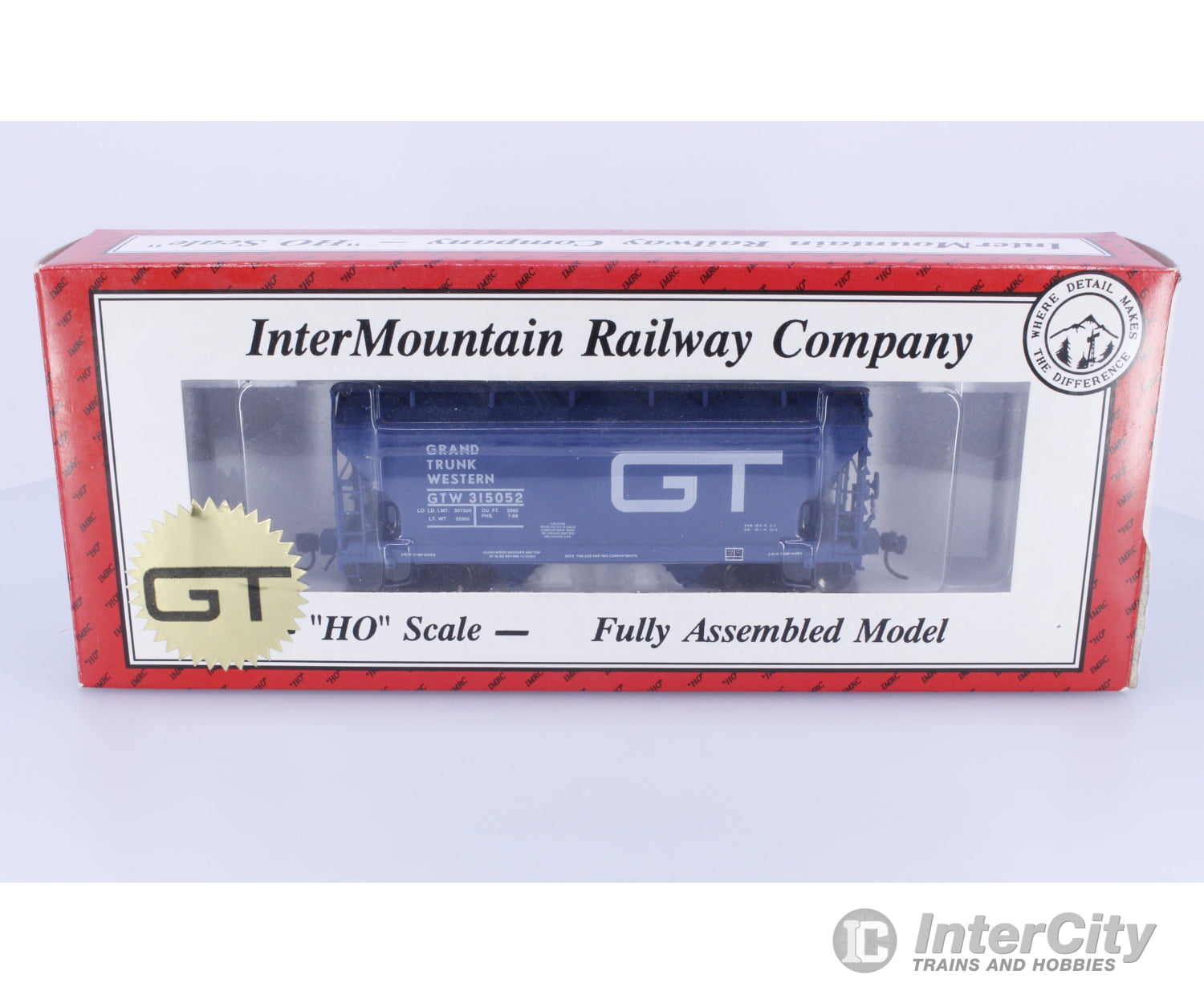 InterMountain H1065A HO ACF 2 Bay Covered Hopper PWRS Grand Trunk Western (GTW) 315052 Freight Cars