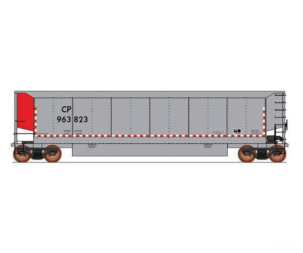 Intermountain HO 4404003 AeroFlo II Coal Gondola - Value Line - Canadian Pacific (silver red) Freight Cars