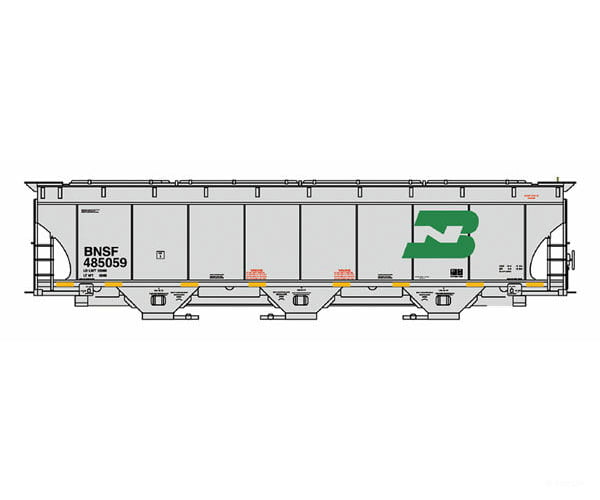 Intermountain Ho 472146 Trinity 5161 Cubic Foot Covered Hopper Bnsf Railway (Burlington Northern