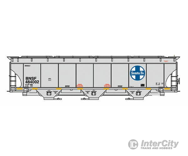 Intermountain HO 472151 Trinity 5161 Cubic Foot Covered Hopper - BNSF Railway (Santa Fe Legacy Scheme gray blue