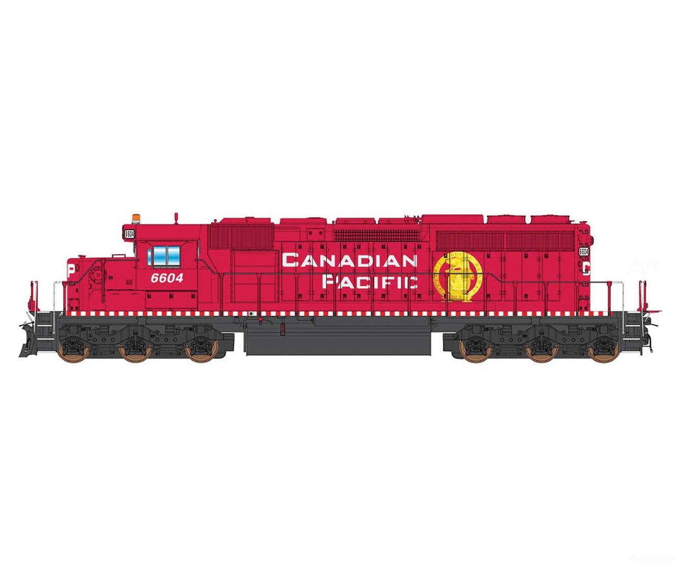 Intermountain N 69377 EMD SD40-2 - Standard DC - Canadian Pacific (red white Golden Beaver Logo) Locomotives