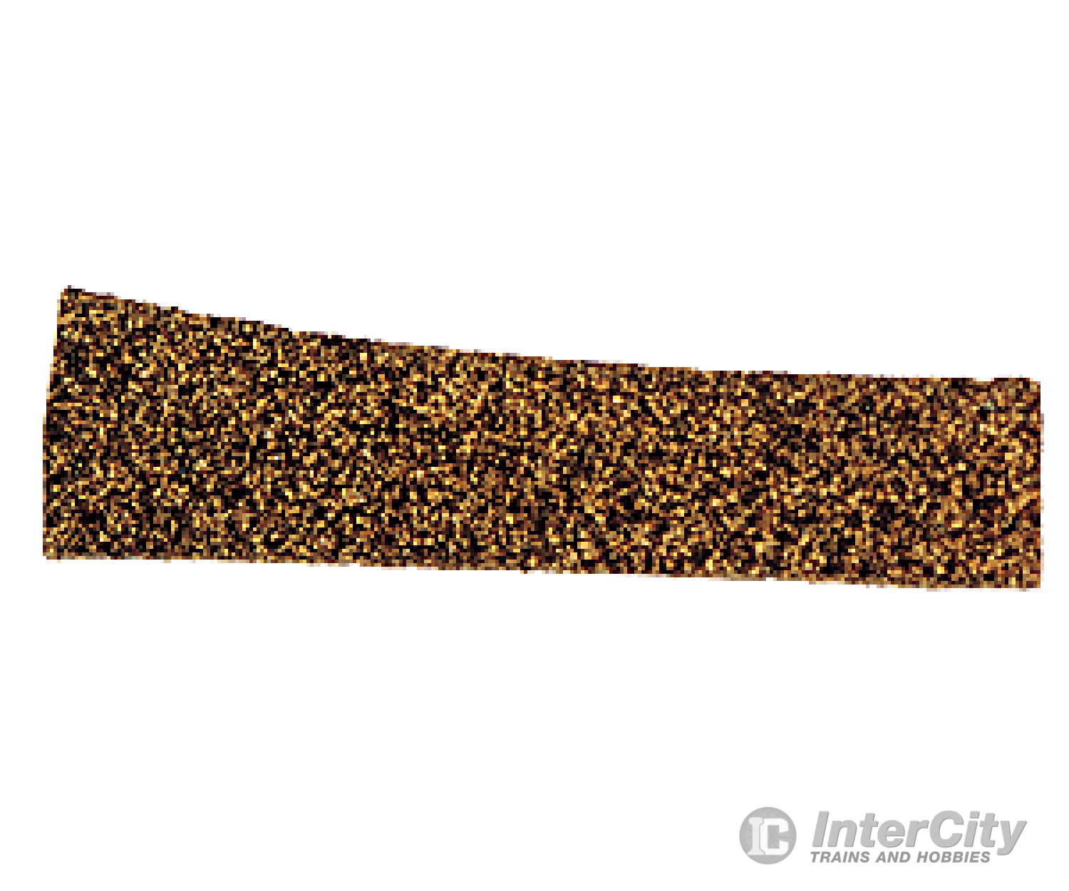 Itty Bitty Lines N 1345 Precut Cork Roadbed Section 2-Pack -- Right Hand #8 Turnout Ballast &