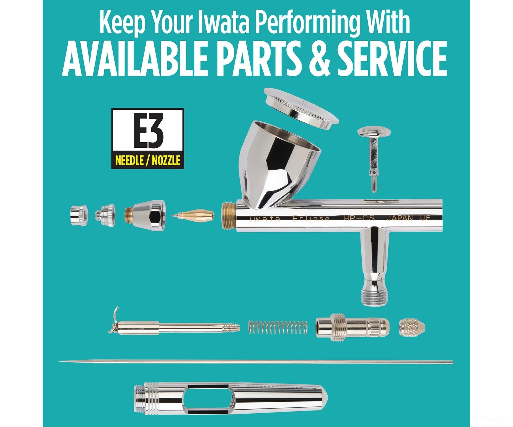 Iwata ECL4500 Eclipse HP-CS Gravity Feed Dual Action Airbrush Tools