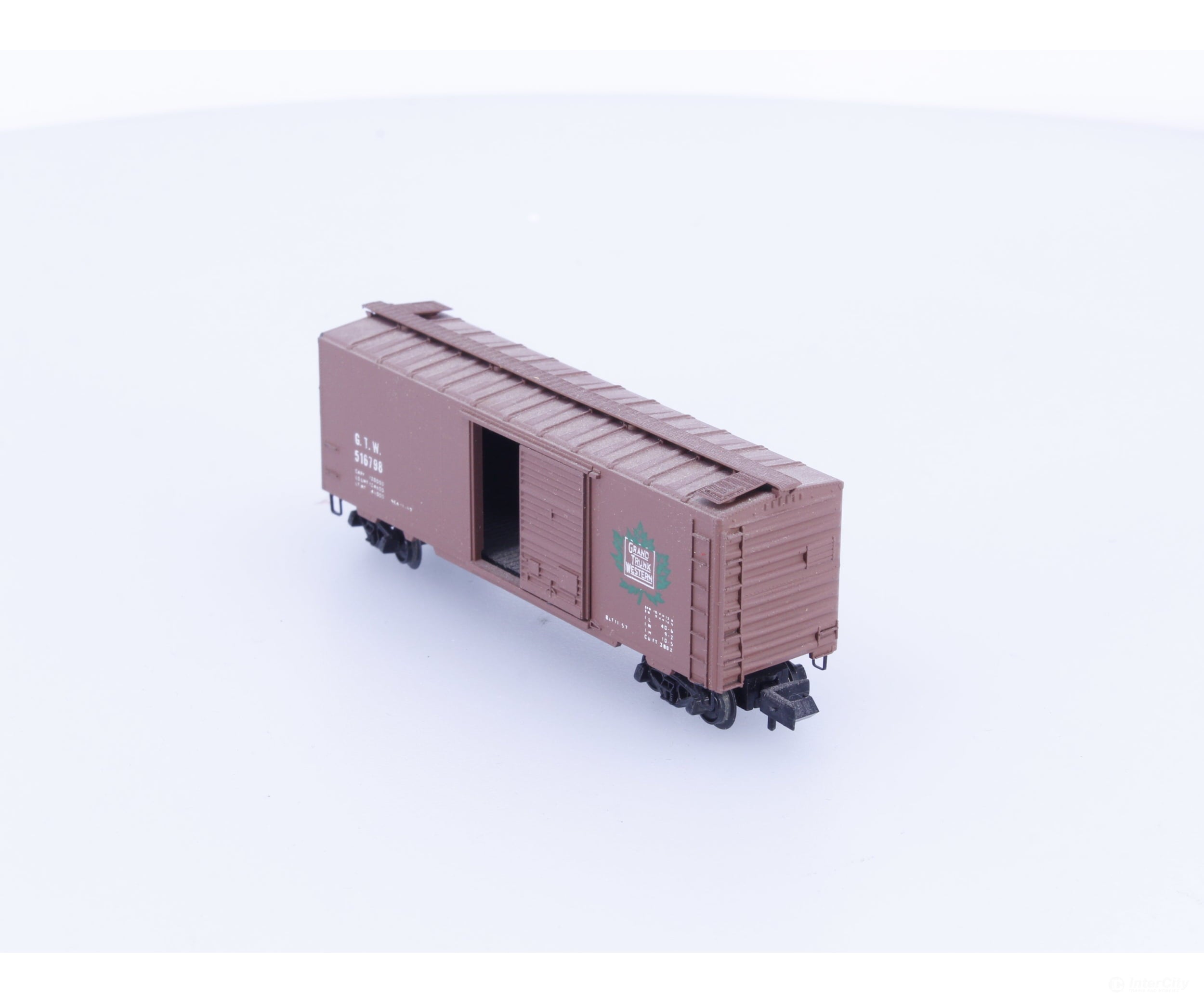 JC Timmer 516798 N 40’ Single Door Boxcar Grand Trunk Western (GTW) 516798 Freight Cars