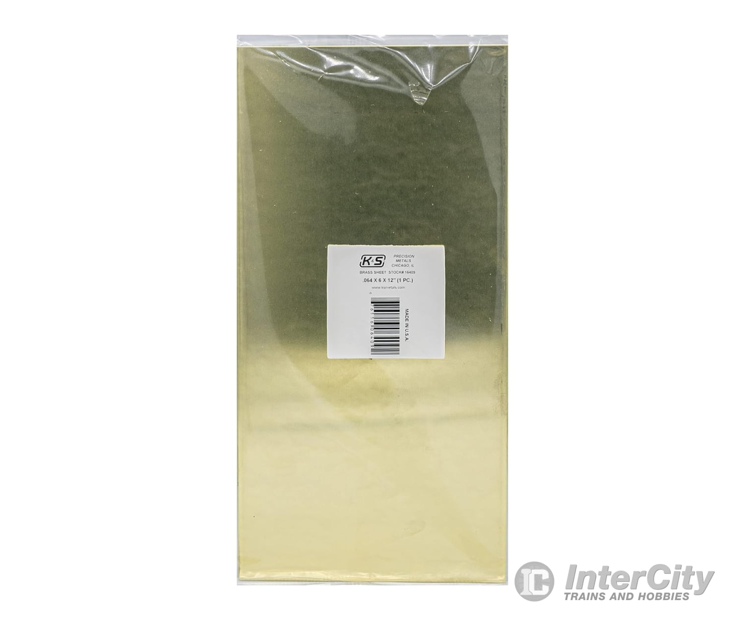 K&S Metals 16409 .064X6X12(Fs-64) Brass Sheet (1/Pk) & Metal