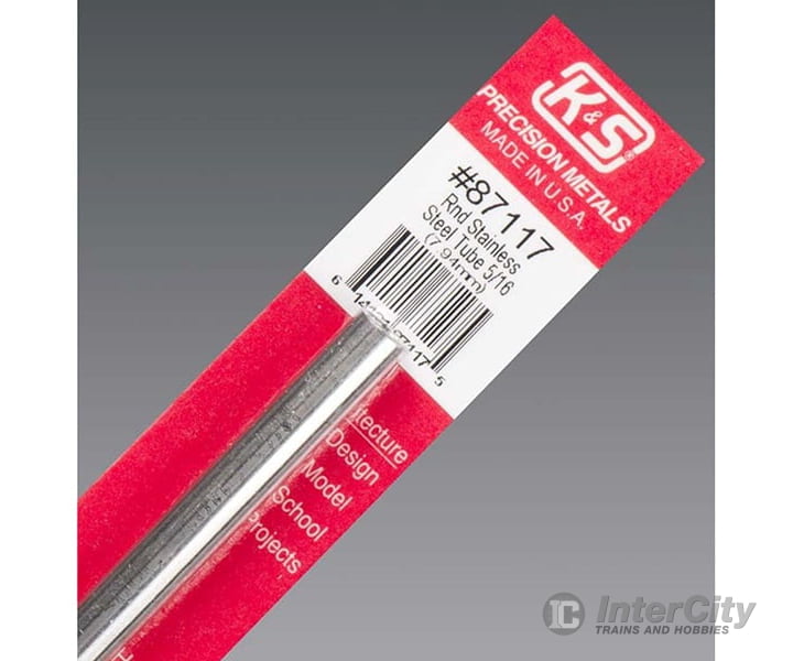 K&S Metals 87117 5/16 Round Tube Stainless Steel Brass & Metal