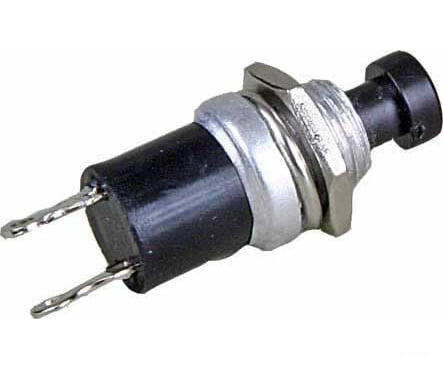 Kadee 164 Single Pole Single Throw Push Button Control Panel Switch - Quickie -- Black - Normally Closed pkg(4) - Default Title (IC-380-164)