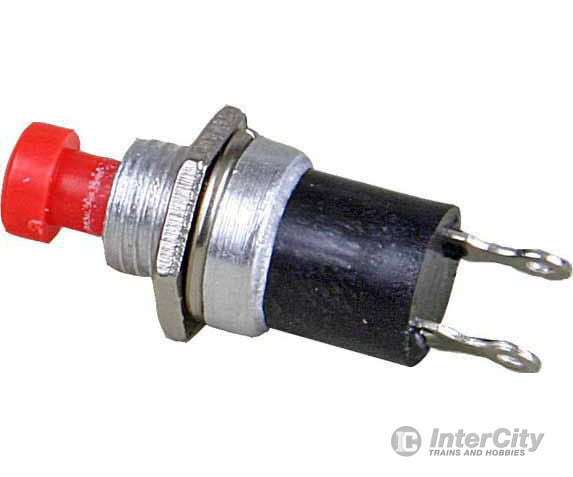 Kadee 165 Single-Pole Single-Throw Push-Button Control Panel Switch - Quickie -- Red - Normally Open pkg(4) - Default Title (IC-380-165)
