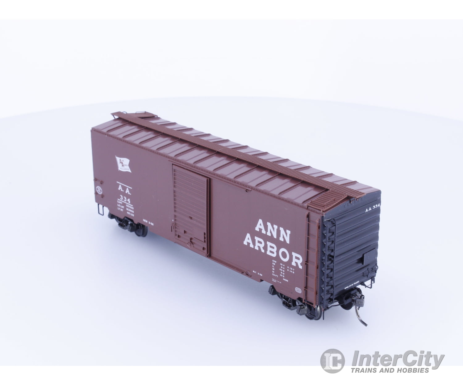 Kadee 4514 HO 40’ PS-1 Boxcar 8’ Door Ann Arbor 334 Freight Cars