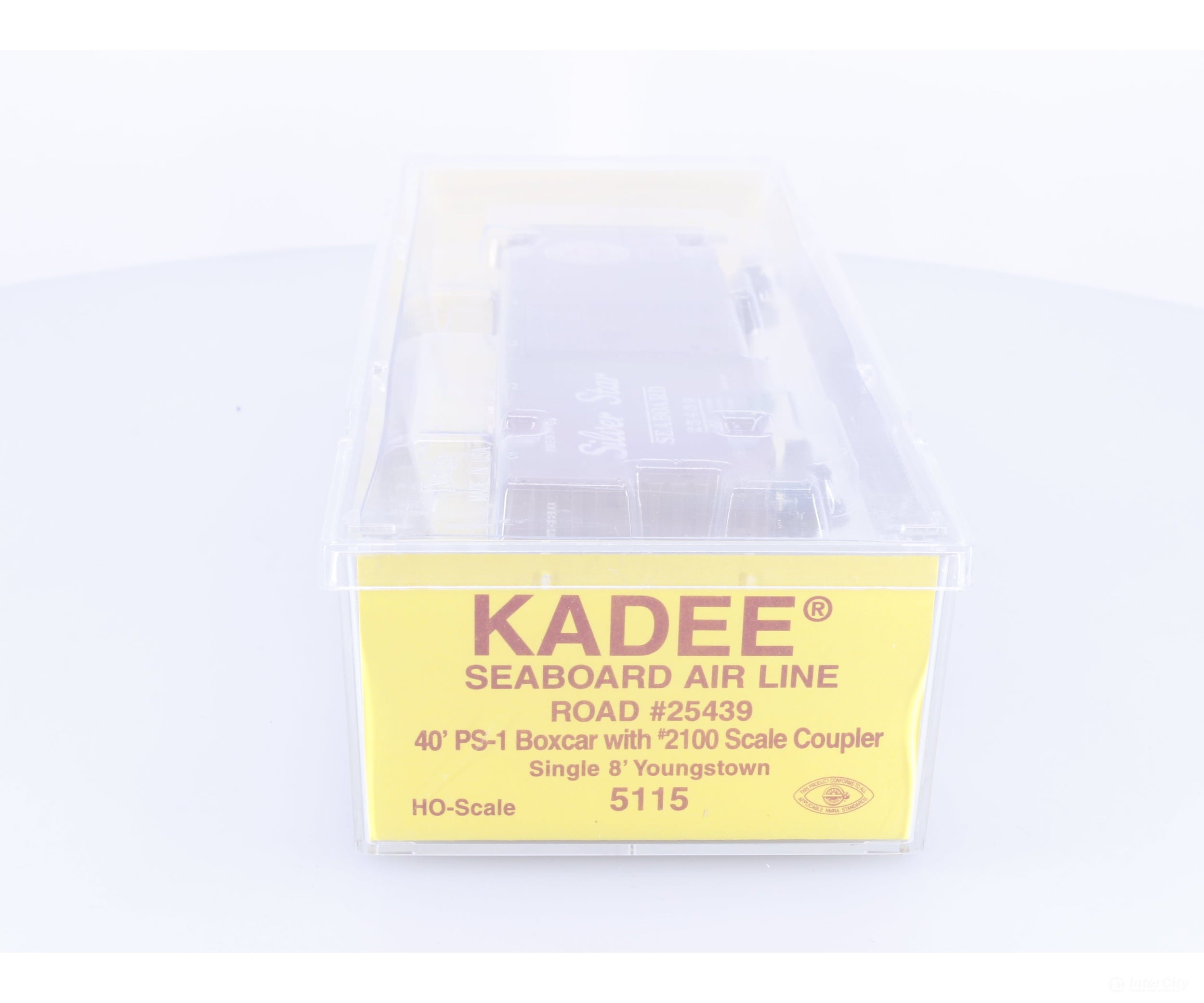 Kadee 5115 HO 40’ Single Door Box Car Seaboard Air Line (SEABOARD) 25439 - Freight Cars