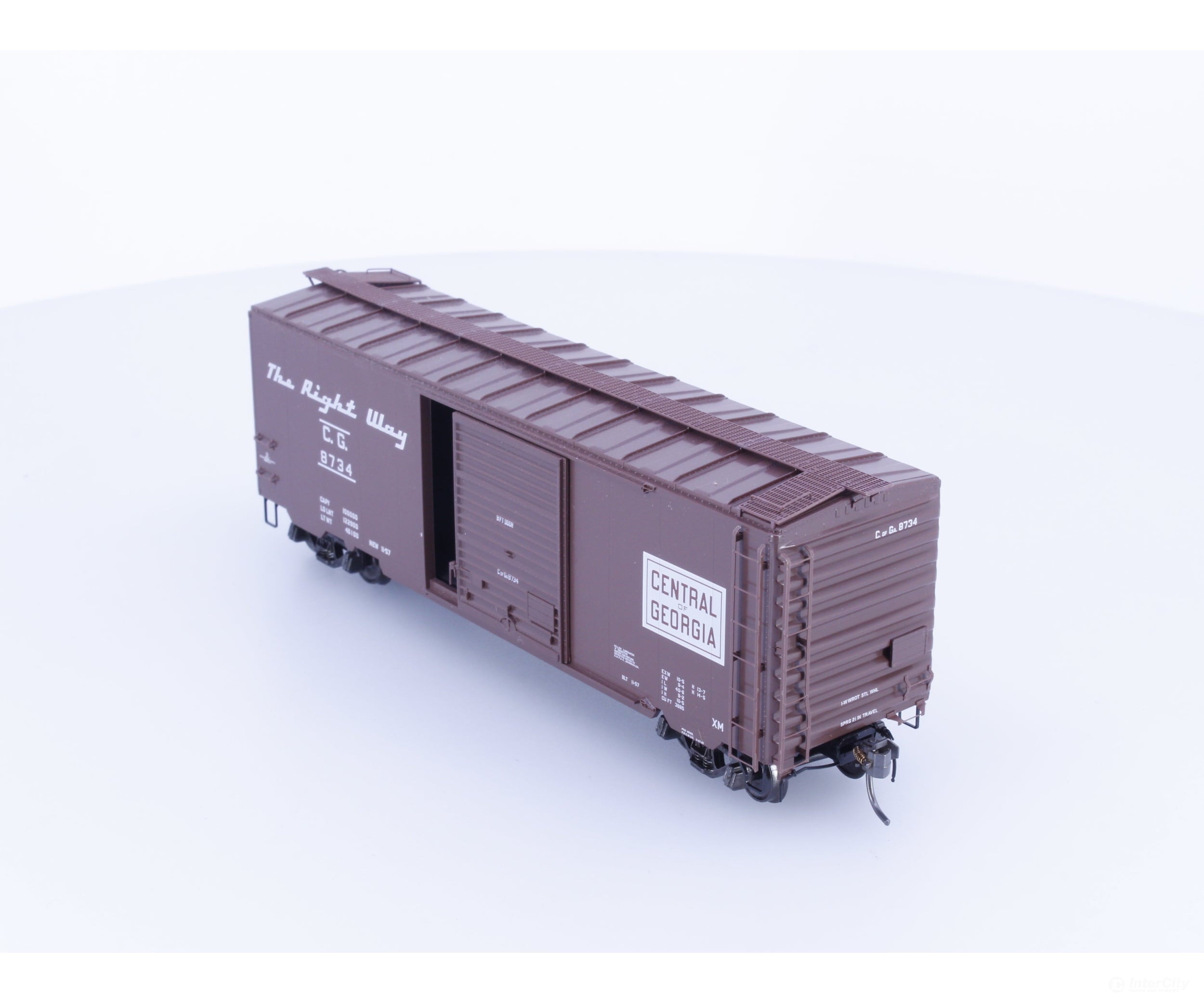 Kadee 5216 HO 40’ PS-1 Boxcar 8’ Door Central of Georgia 8734 Freight Cars
