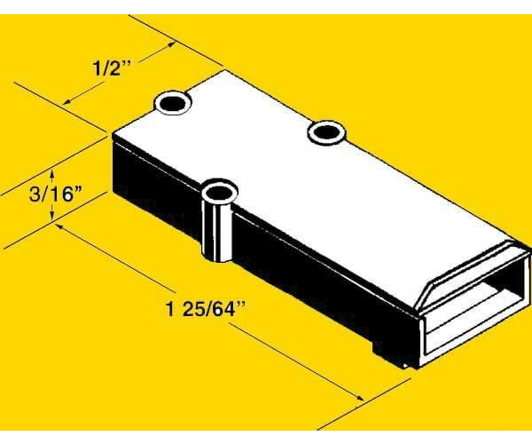 Kadee 819 Extended Metal Draft Gear Box -- 4 Pairs - Default Title (IC-380-819)