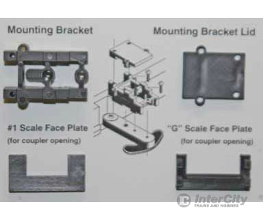 Kadee 884 Conversion Packet -- For Mounting #820 or 830 On Aristo-Craft GE U25B Locos, Less Couplers - Default Title (IC-380-884)