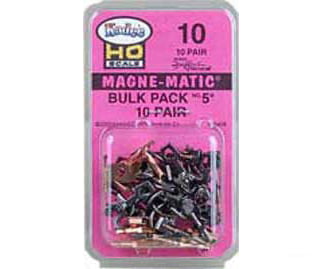 Kadee 10 #10 Bulk Pack No.5(R) Knuckle Couplers -- No Draft Gear Boxes - 10 Pairs - Default Title (CH-380-10)
