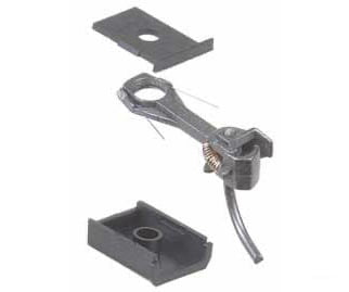 Kadee 146 #146 Whisker(R) Self-Centering Metal Knuckle Couplers - Kit - Magne-Matic(R) -- Long 25/64" Centerset Shank w/#242 Draft Gear Boxes 2 Pair - Default Title (CH-380-146)