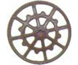 Kadee 2020 Ajax Type Brake Wheels pkg(8) -- Dark Box Car Red - Default Title (IC-380-2020)