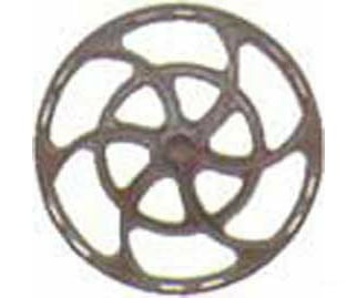 Kadee 2021 Equipco Type Brake Wheels pkg(8) -- Dark Boxcar Red - Default Title (IC-380-2021)