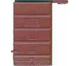 Kadee 2206 Replacement Doors High Tackboard -- 6' 5-Panel Superior Doors (Box Car Red) - Default Title (IC-380-2206)