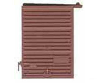 Kadee 2237 7' Youngstown Box Car Door w/Low Tack Board pkg(2) -- Box Car Red - Default Title (IC-380-2237)