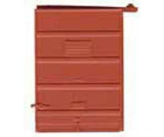 Kadee 2238 7' Five-Panel Box Car Door w/High Tack Board pkg(2) -- Red Oxide - Default Title (IC-380-2238)