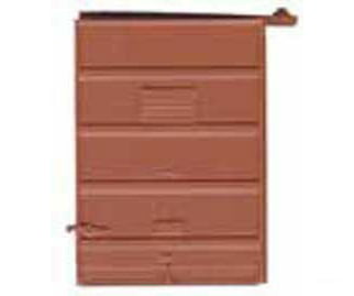 Kadee 2239 7' Five-Panel Box Car Door w/High Tack Board pkg(2) -- Box Car Red - Default Title (IC-380-2239)