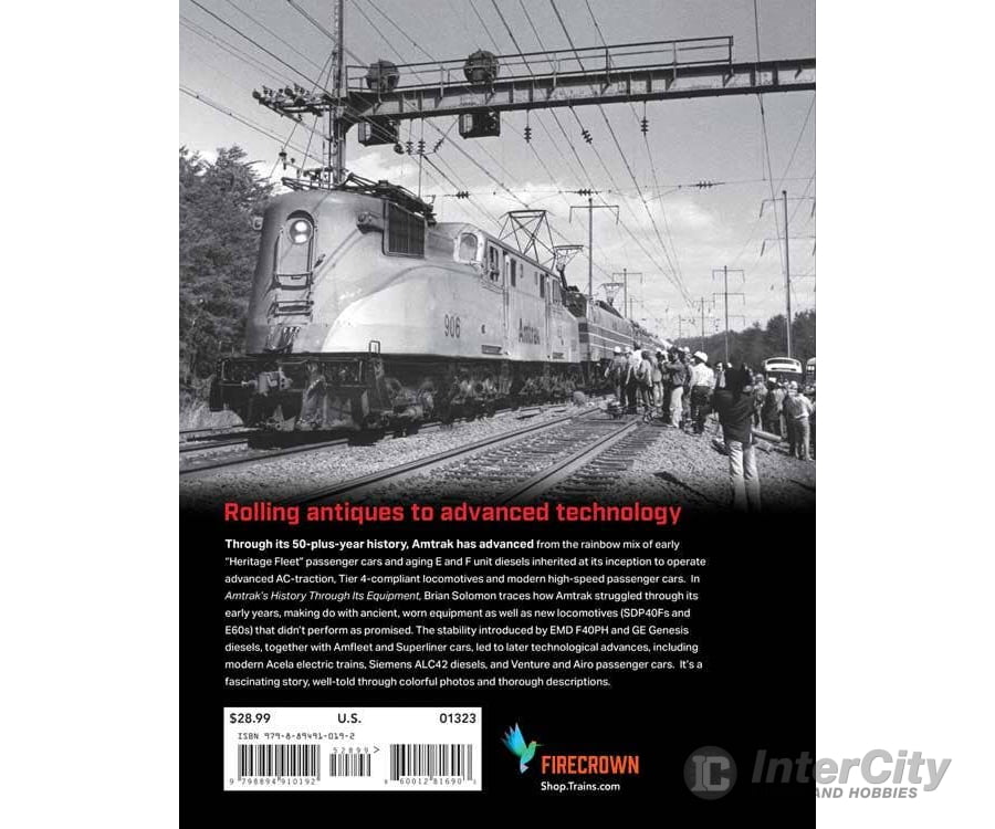 Kalmbach A 1323 Amtrak’s History Through Its Equipment - Softcover 224 Pages Books