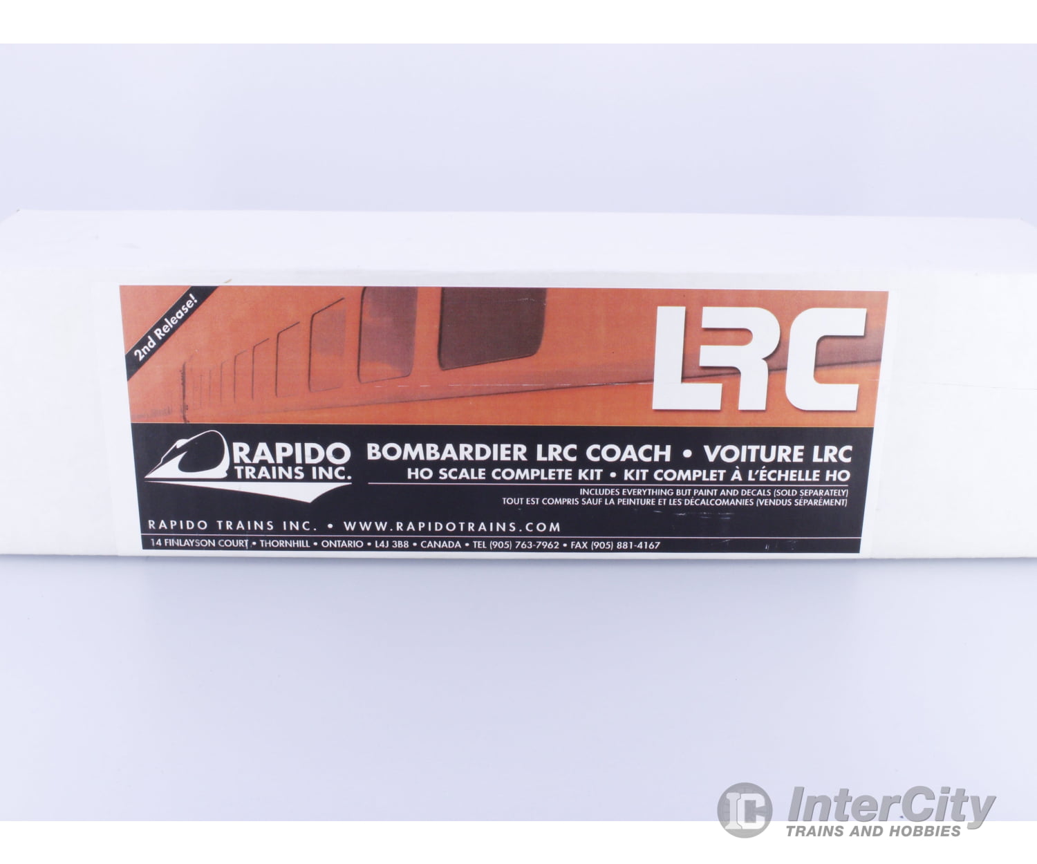 Kaslo Shops LRC HO Bombardier LRC Coach Kit Via Rail (VIA) Passenger Cars
