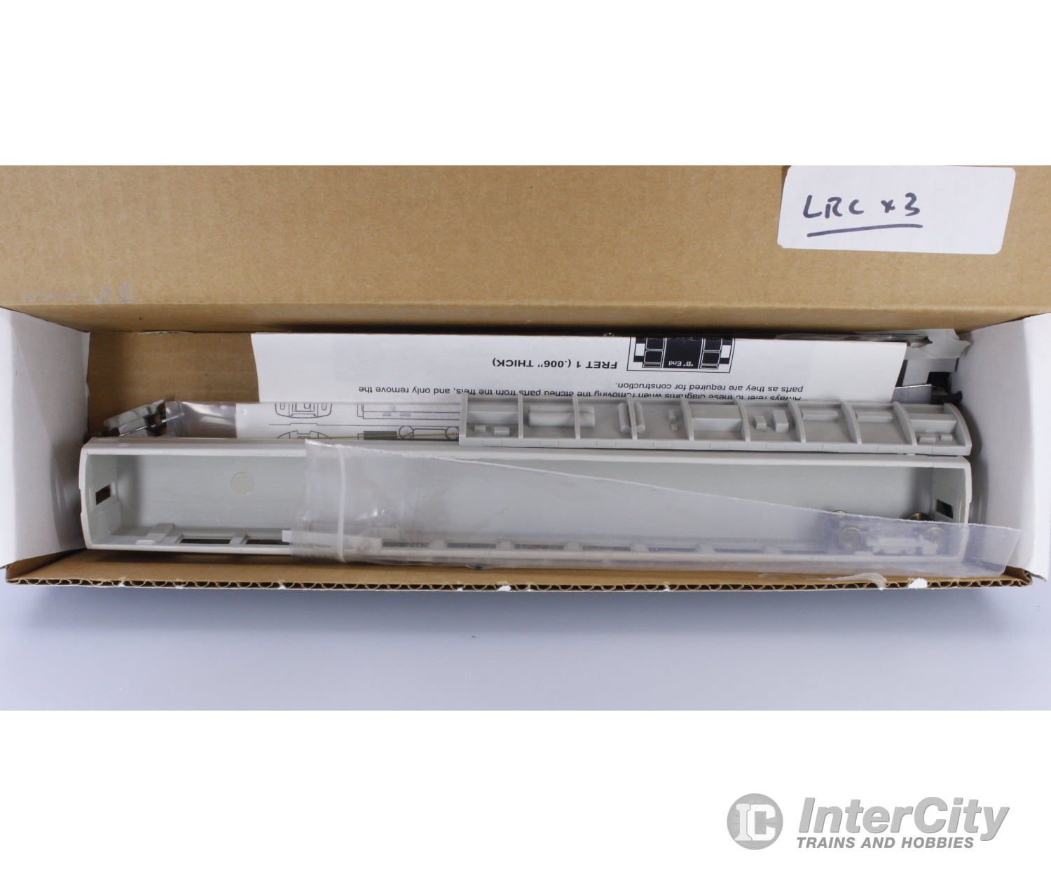 Kaslo Shops LRC HO Bombardier LRC Coach Kit Via Rail (VIA) Passenger Cars