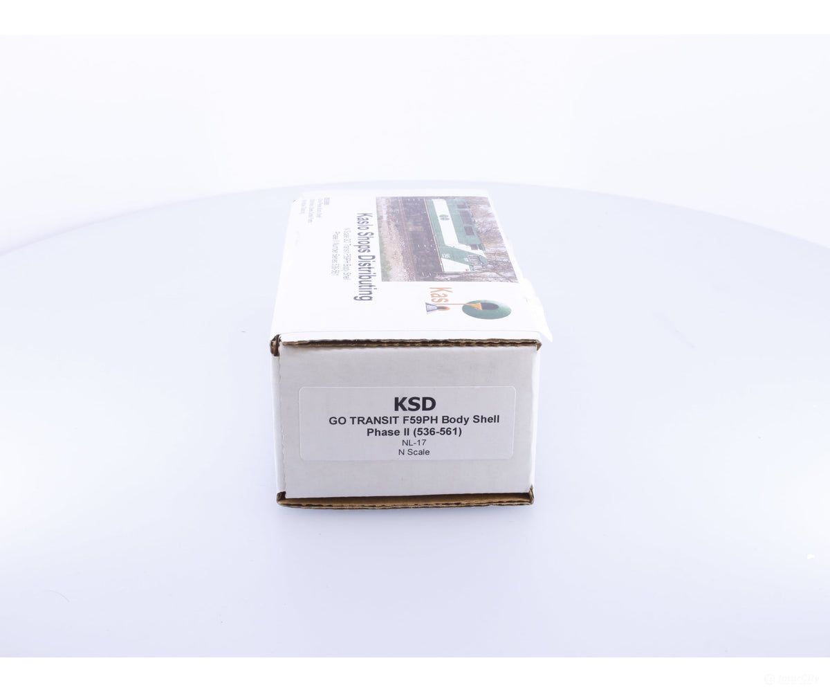 Kaslo Shops NL-17 N F59PH Phase II Diesel Locomotive Body Shell Kit Series 536-561 GO Transit (GOT) - Locomotives