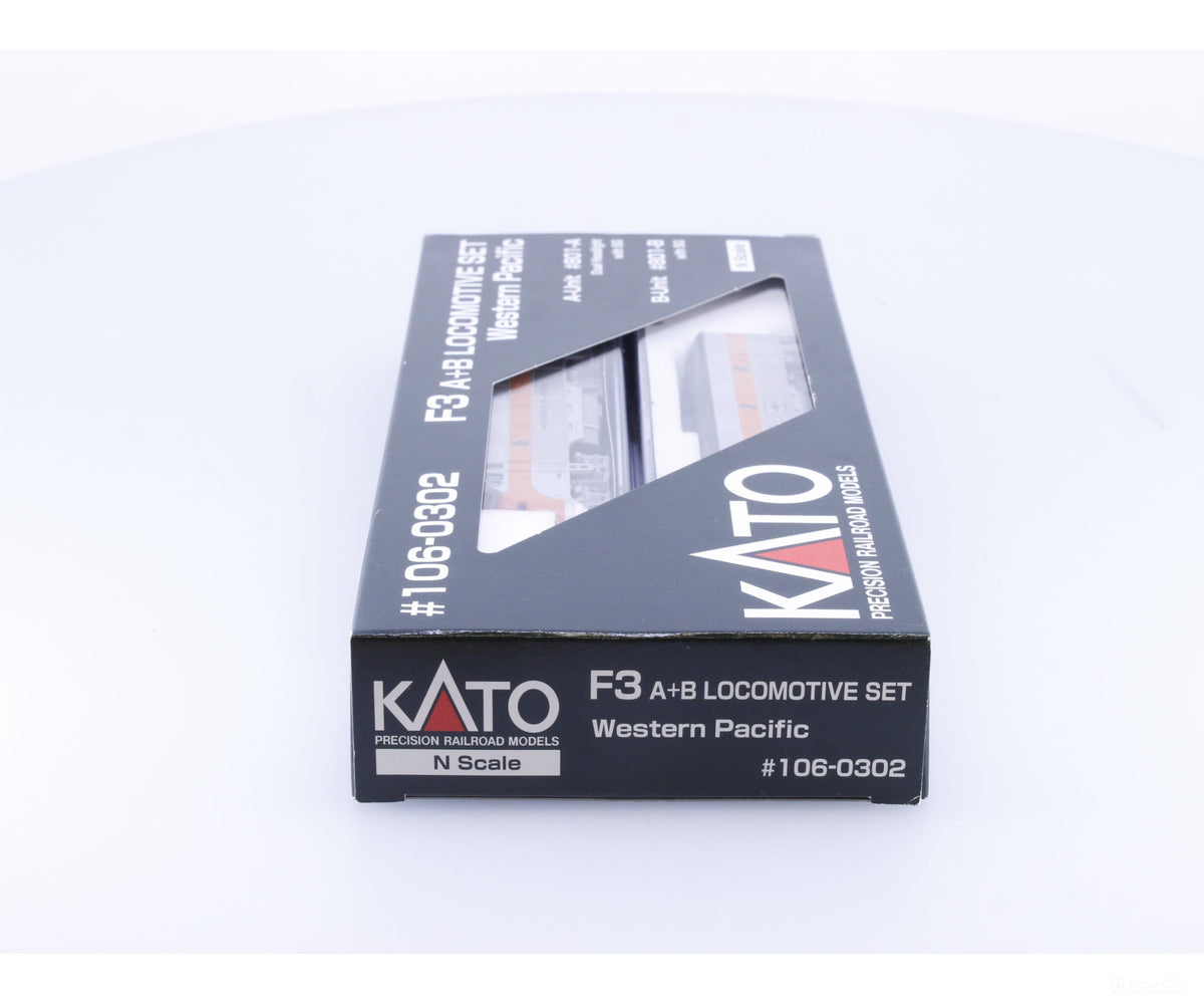 Kato 106-0302 N F3A/B Diesel Locomotive Set Western Pacific (WP) 801-A,801-B Analog DC - Locomotives