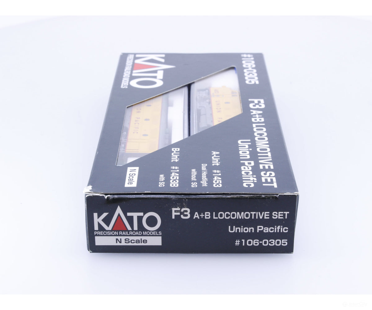Kato 106-0305 N F3A/B Diesel Locomotive Set Union Pacific (UP) 1453,1453B Analog DC - Locomotives