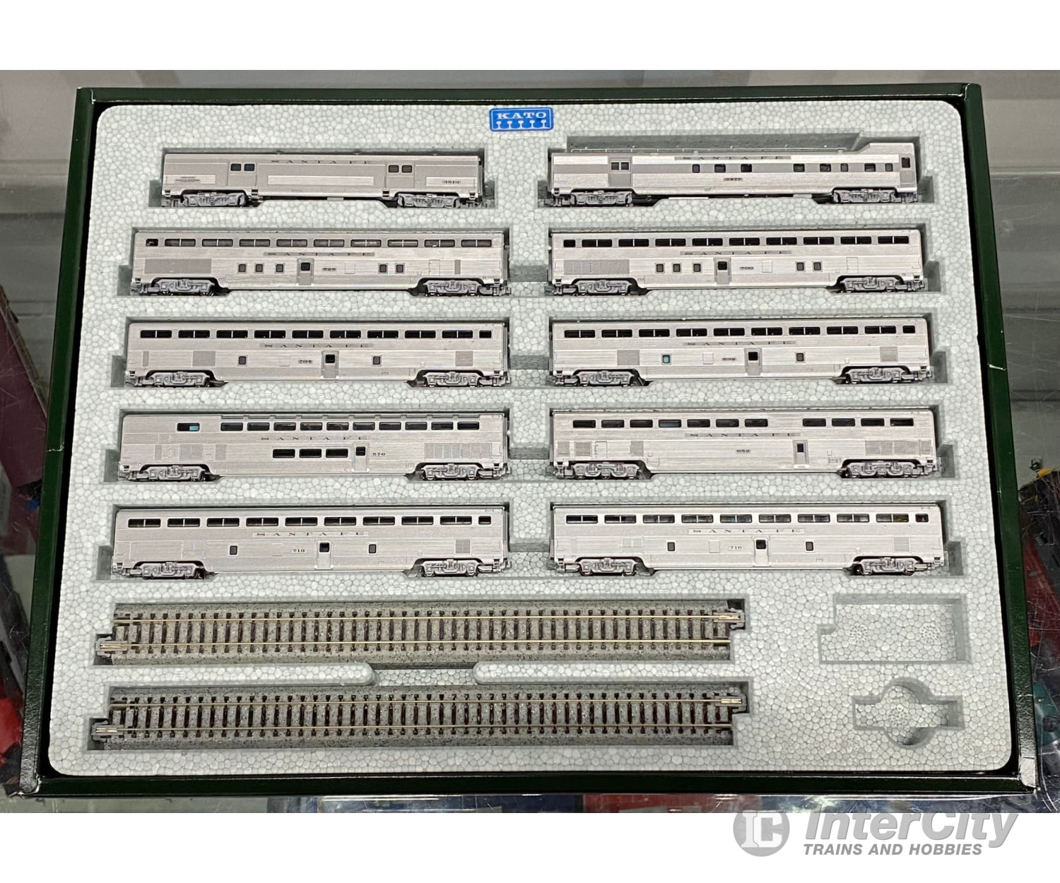 Kato 106-075 N El Capitan 10 Car Set Atchison Topeka and Santa Fe (ATSF) Various# Passenger Cars