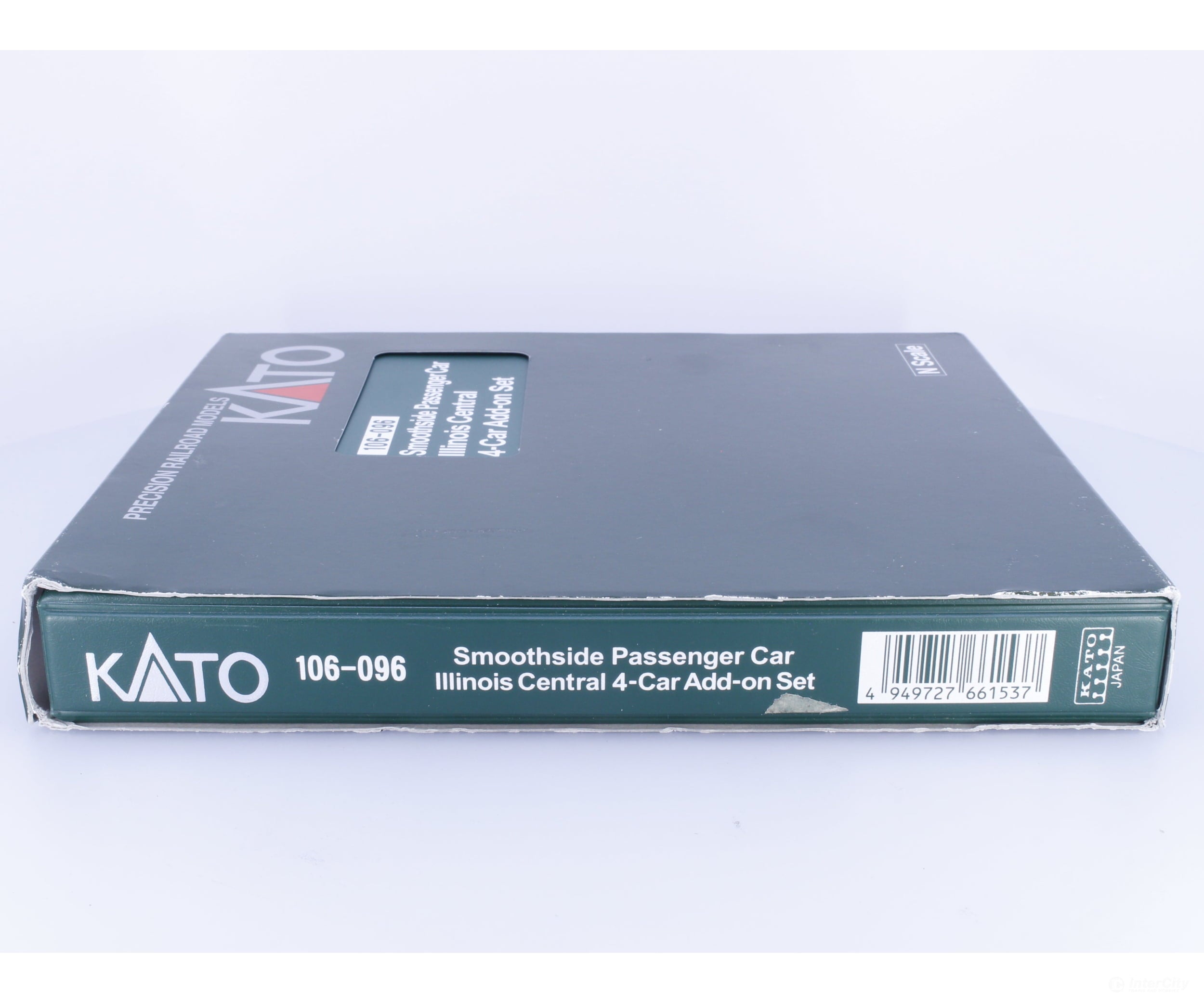 Kato 106-096 N Smoothside Passenger 4 Car Add-On Set Illinois Central (IC) - Passenger Cars
