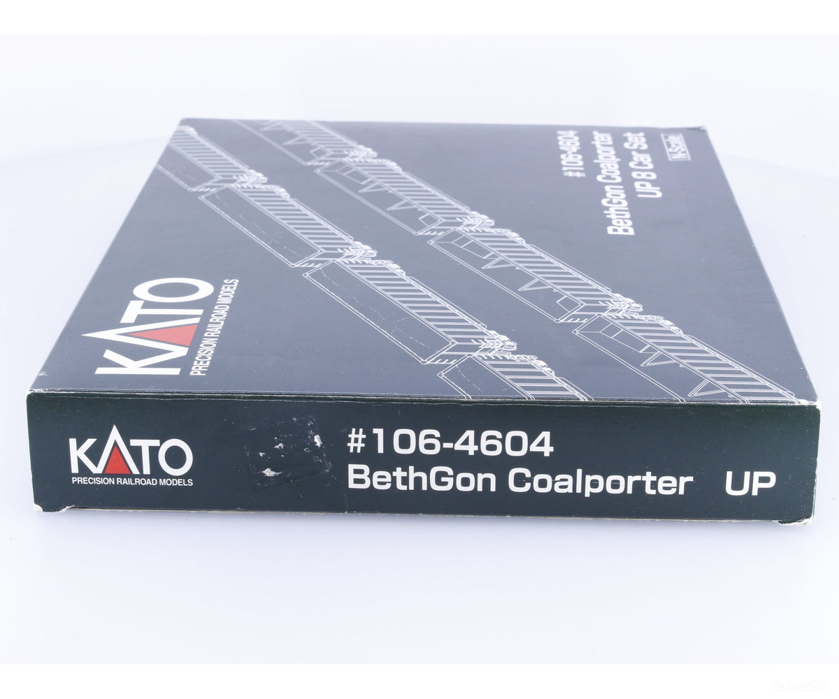 Kato 106-4604 N BethGon Coalporter Gondola w/ Load 8 pack Union Pacific (UP) 29020 - Freight Cars